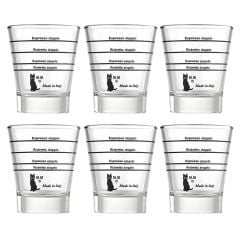 Motta Espresso Ölçüm ve Shot Bardağı - 6 Adet