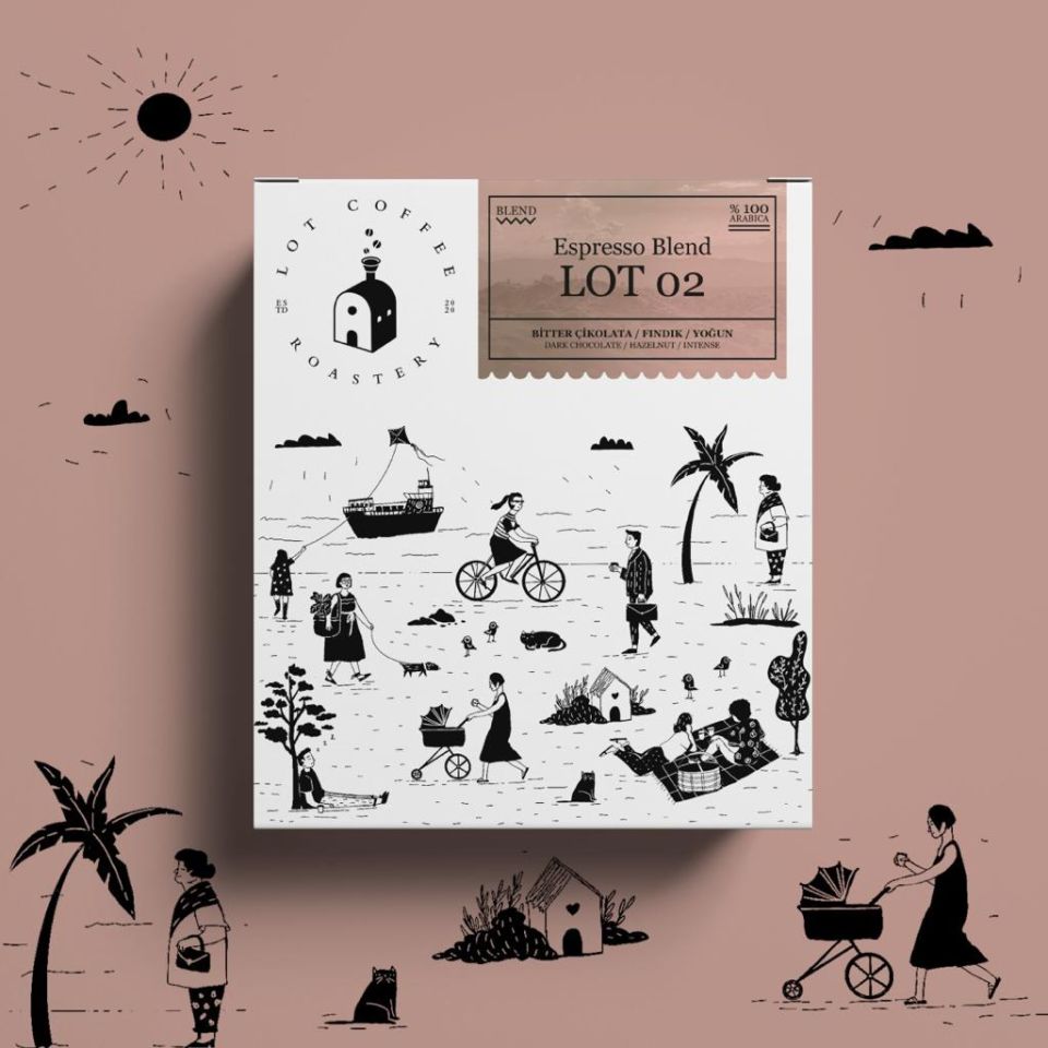 Lot Coffee Espresso Lot 02 Blend 1000gr.(Çekirdek Kahve)