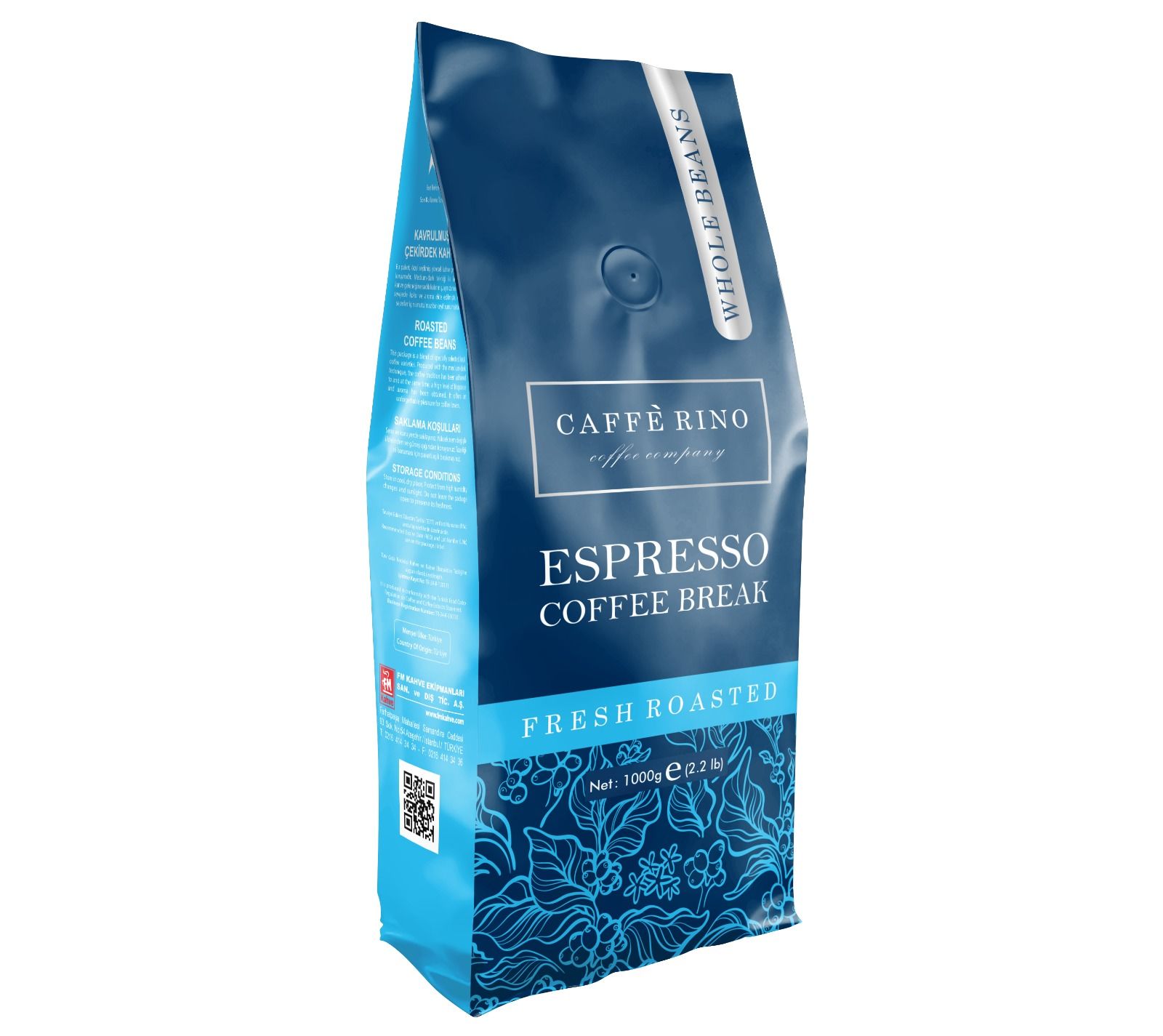 Caffe Rino Coffee Break Espresso (Çekirdek Kahve) 1000gr