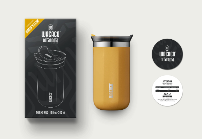 Wacaco Octaroma Termos Mug Zerdeçal Sarı