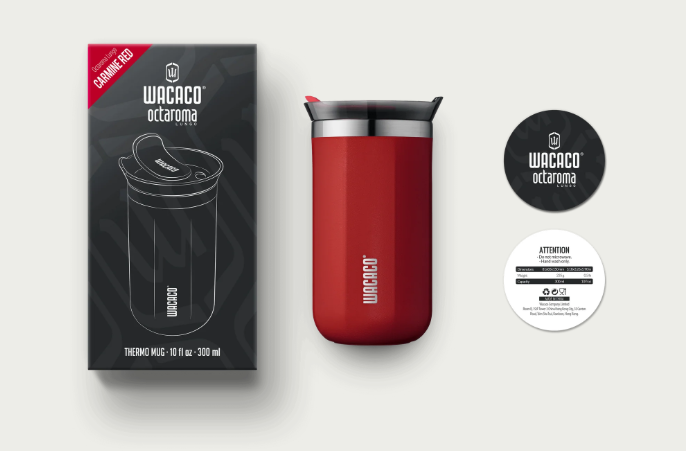 Wacaco Octaroma Termos Mug Kırmızı