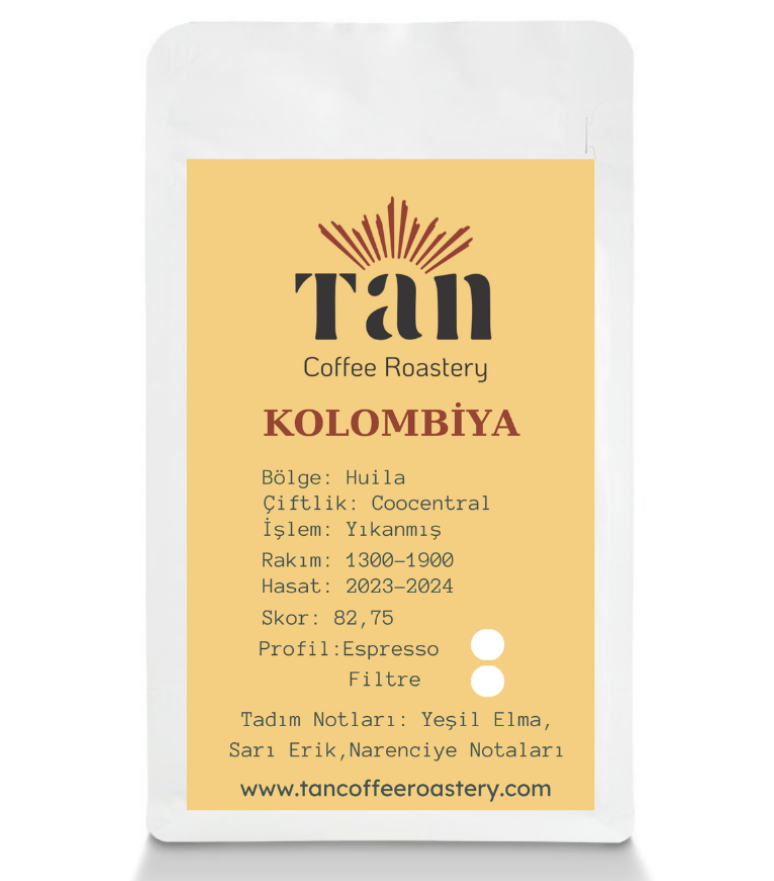 KOLOMBİYA ( ÇEKİRDEK KAHVE ) 250GR