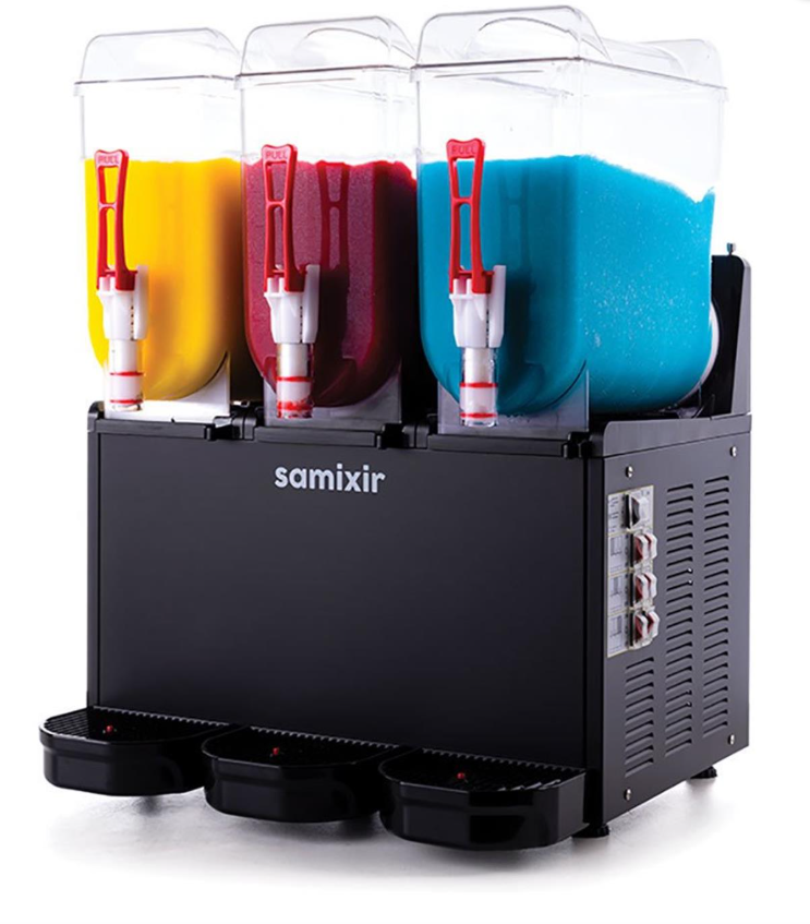 Samixir 12+12+12 L SLUSH TRiPLE BUZLU iÇECEK DiSP. R404 SİYAH