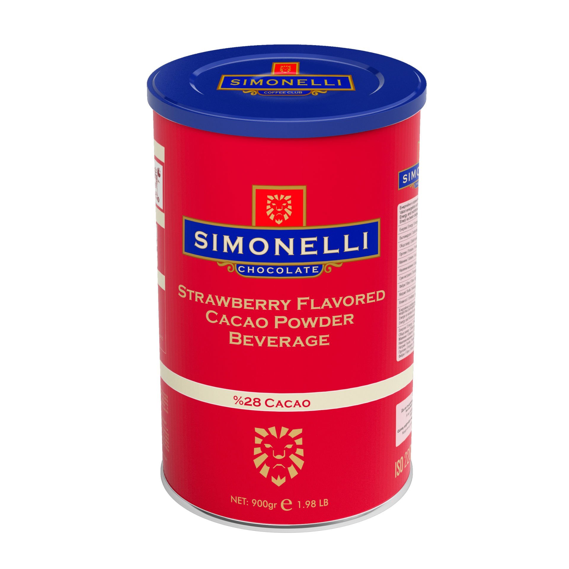 Simonelli - Sıcak Çikolata - Çilek Aromalı 900 gr