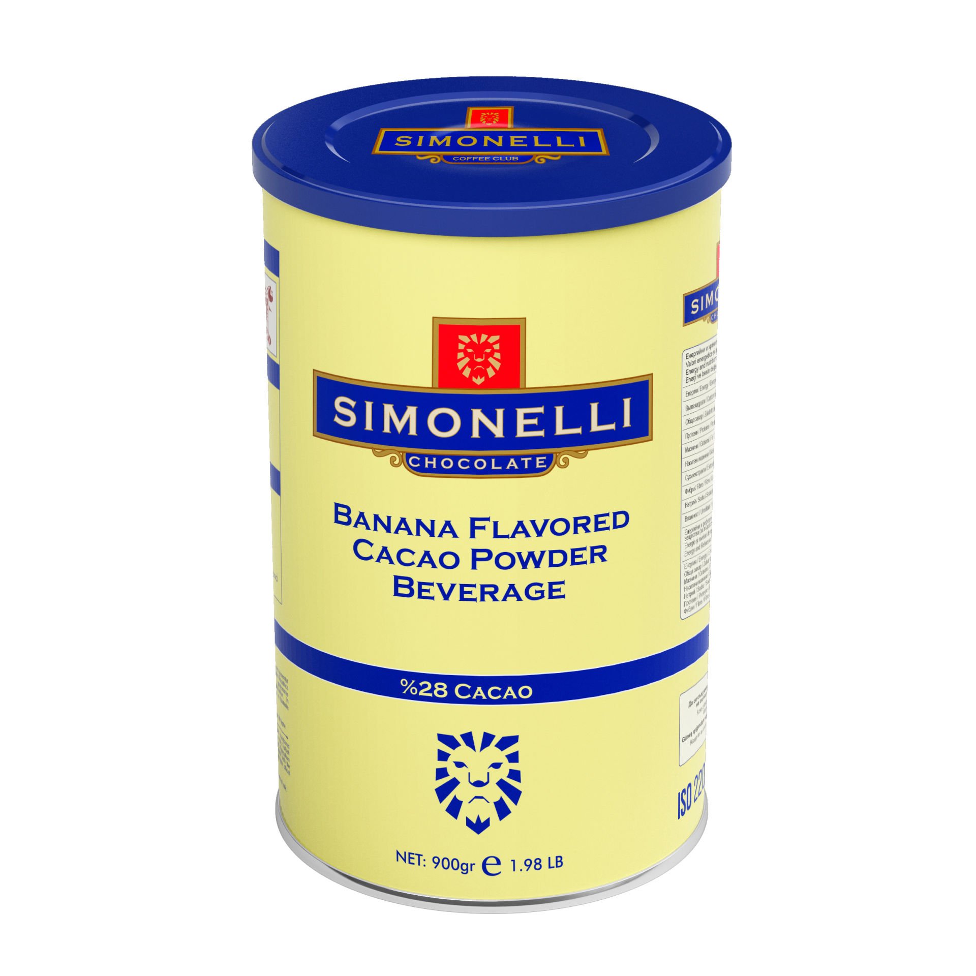 Simonelli - Sıcak Çikolata - Muz Aromalı 900 gr